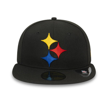 New Era 59FIFTY Pittsburgh Steelers Baseball Cap - NFL Team Tonal Shadow Logo - Black