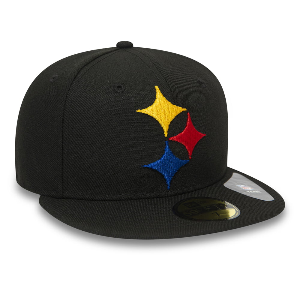 New Era 59FIFTY Pittsburgh Steelers Baseball Cap - NFL Team Tonal Shadow Logo - Black