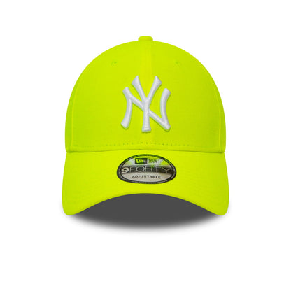 New Era 9FORTY New York Yankees Baseball Cap - MLB League Essential Neon Pack - Neon Yellow