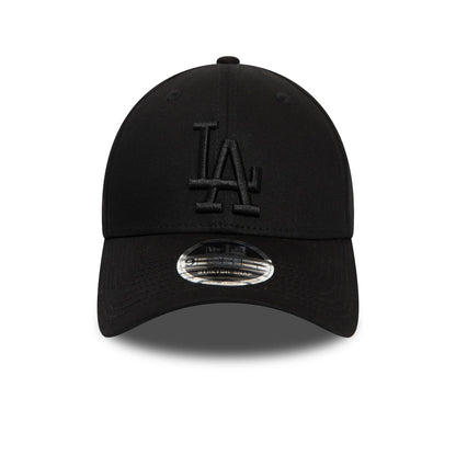 New Era 9FORTY L.A. Dodgers Baseball Cap - MLB Stretch Snap - Black On Black
