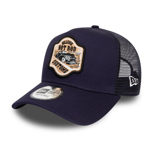 New Era Hot Rod Trucker Cap - Navy Blue
