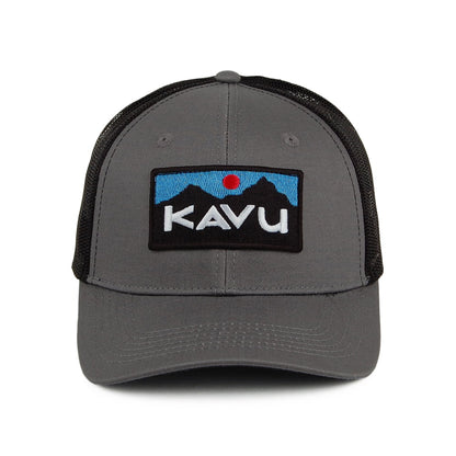 Kavu Hats Above Standard Cotton Twill Trucker Cap - Charcoal