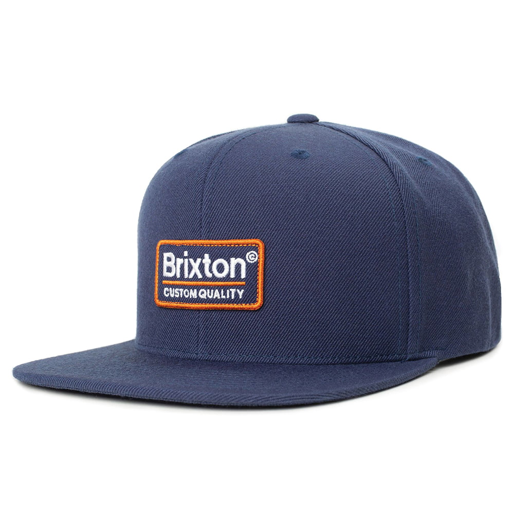 Brixton Hats Palmer II Snapback Cap - Washed Navy