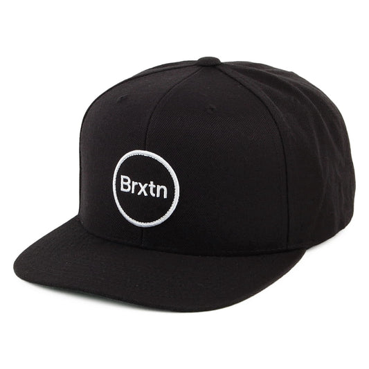 Brixton Hats Gate IV Snapback Cap - Black