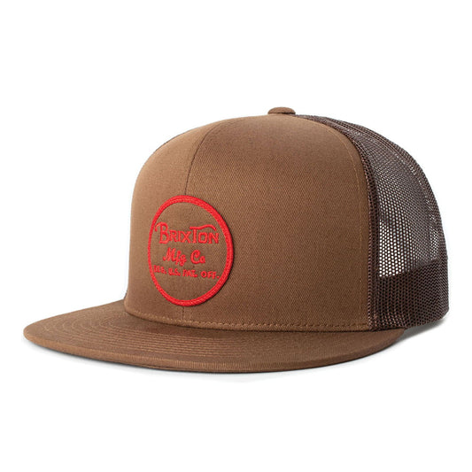 Brixton Hats Wheeler Trucker Cap - Light Brown