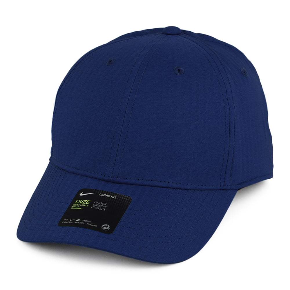 Nike Golf Hats Legacy 91 Tech Tonal Stripe Blank Baseball Cap - Navy Blue