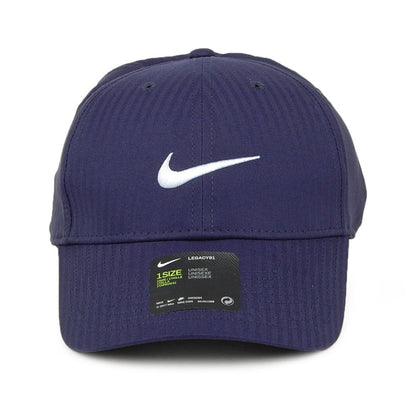 Nike Golf Hats Legacy 91 Tech Tonal Stripes Baseball Cap - Navy Blue