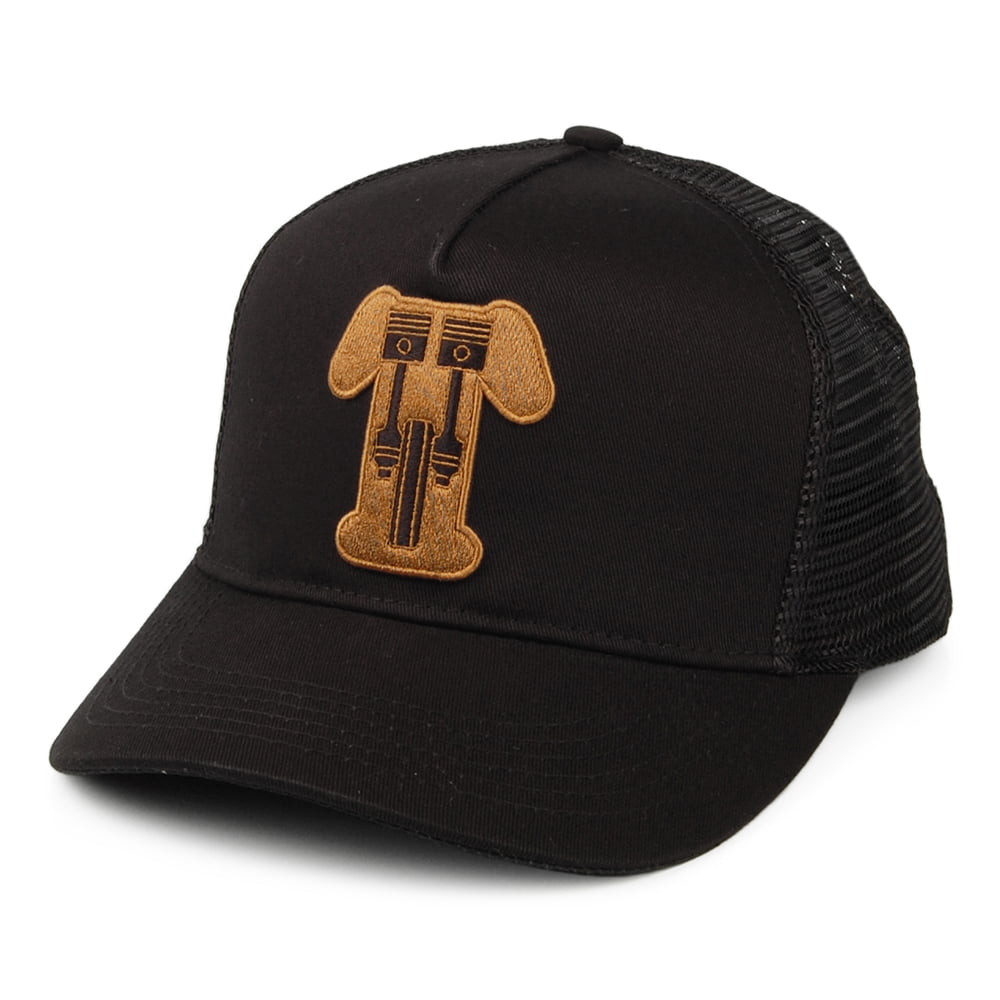 Triumph Motorcycles Kerosene Vintage Logo Trucker Cap - Black-Gold