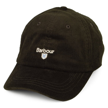Barbour Hats Nelson Corduroy Sports Baseball Cap - Olive