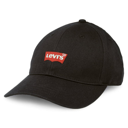 Levi's Hats Mid Batwing Flexfit Baseball Cap - Black