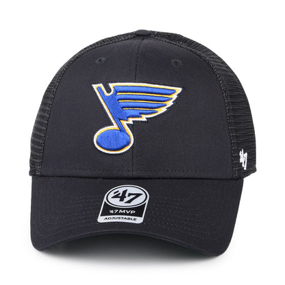 47 Brand St Louis Blues Trucker Cap - NHL Branson MVP - Navy Blue