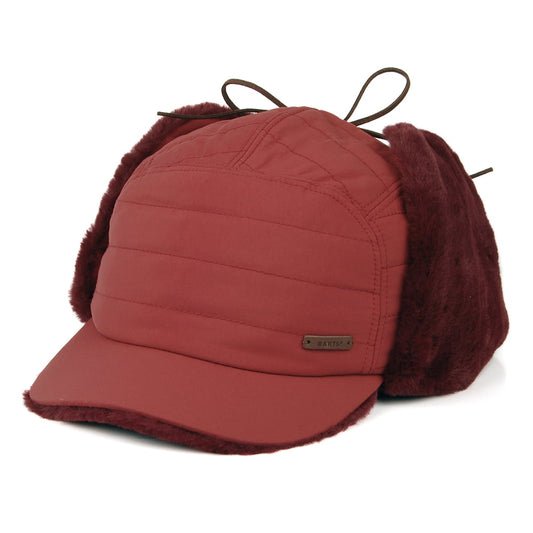 Barts Hats Meddison Faux Fur Earflap Baseball Cap - Cherry Red