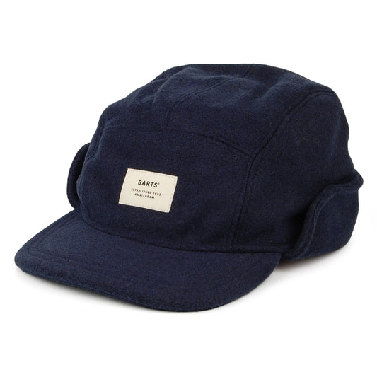 Barts Hats Samuen Earflap 5 Panel Cap - Navy Blue