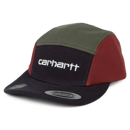 Carhartt WIP Hats Tricol 5 Panel Cap - Navy-Olive-Burgundy