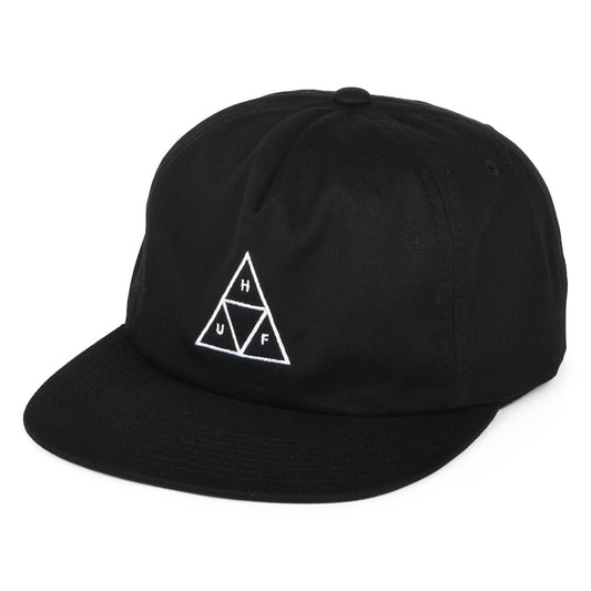 HUF Triple Triangle Unstructured Snapback Cap - Black