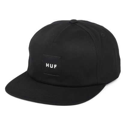 HUF Box Logo Unstructured Snapback Cap - Black