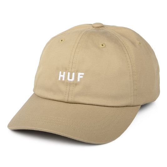 HUF Original Logo Curved Brim Cotton Baseball Cap - Tan