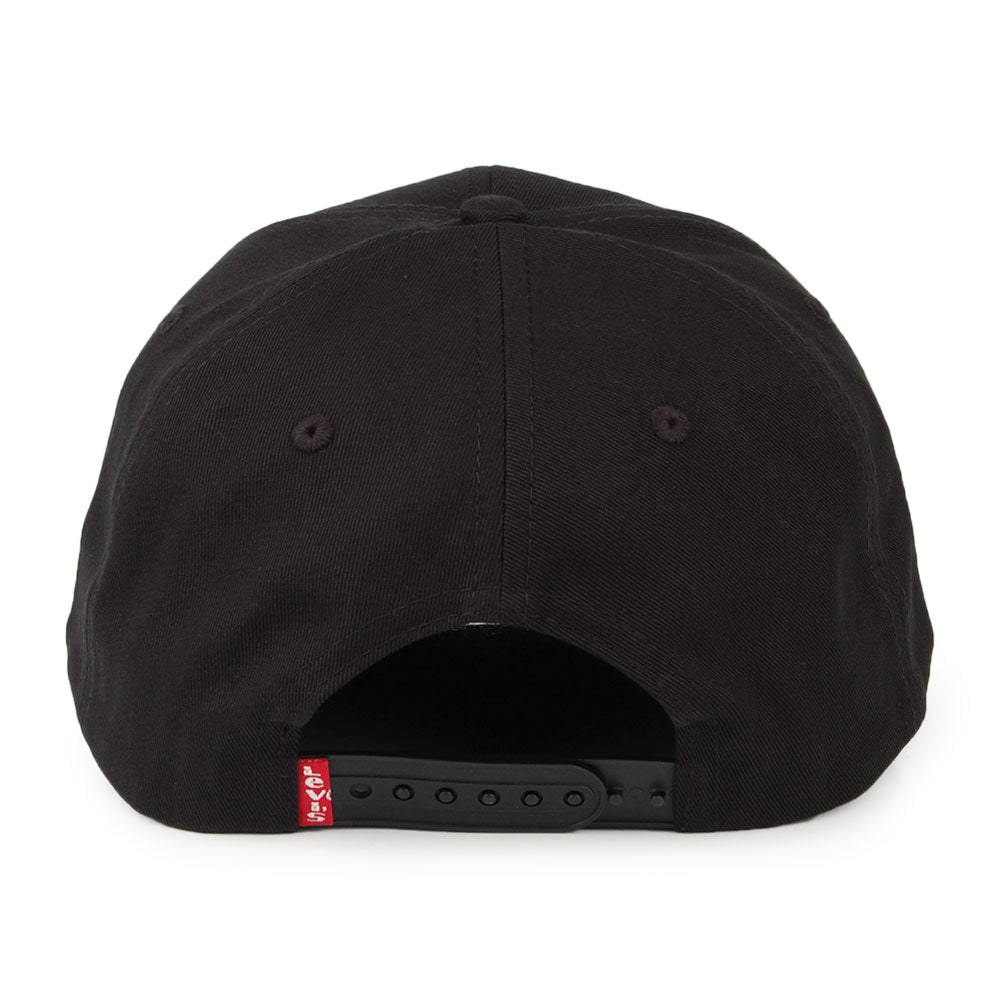 Levi's Hats Serif Logo Cotton Baseball Cap - Black-White