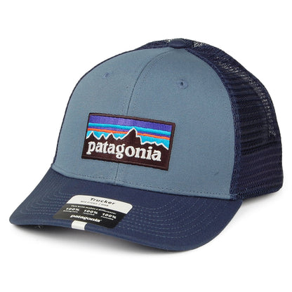 Patagonia Hats P-6 Logo Organic Cotton Trucker Cap - Slate-Blue