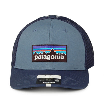 Patagonia Hats P-6 Logo Organic Cotton Trucker Cap - Slate-Blue