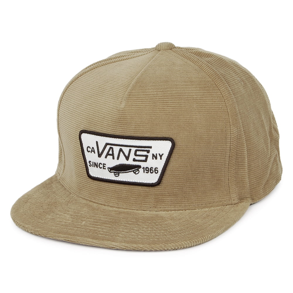 Vans Hats Full Patch Corduroy Snapback - Brown