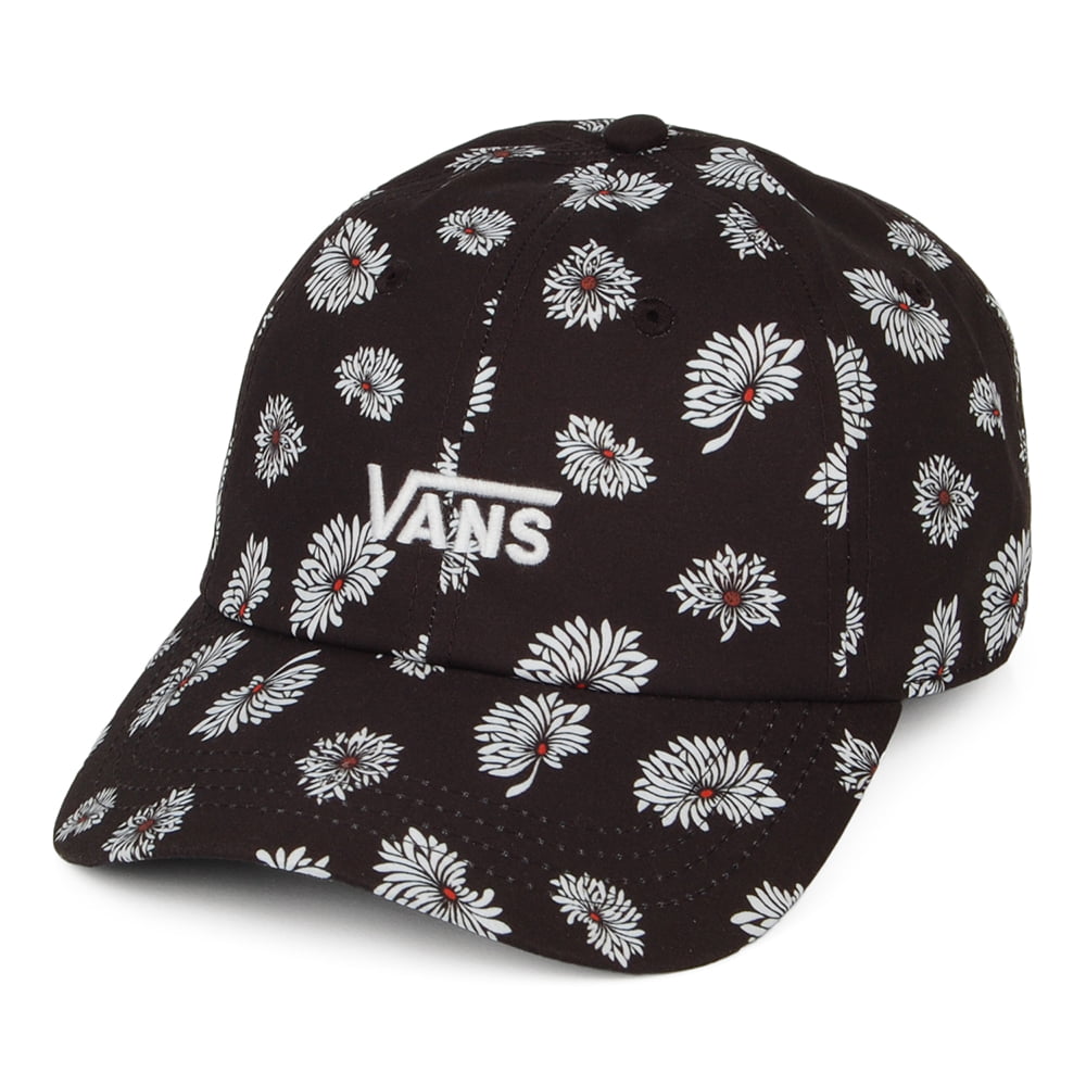 Vans Hats Court Side Printed Daisy Baseball Cap - Black-White