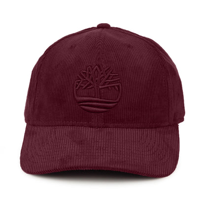Timberland Hats Corduroy Logo Baseball Cap - Wine