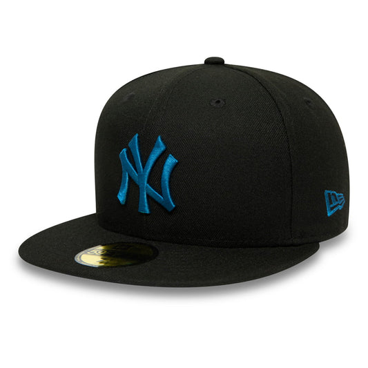 New Era 59FIFTY New York Yankees Baseball Cap - League Essential - Black-Blue