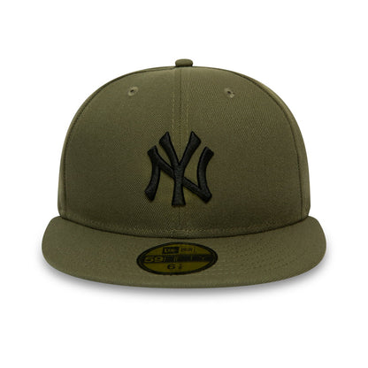 New Era 59FIFTY New York Yankees Baseball Cap - League Essential - Olive-Black