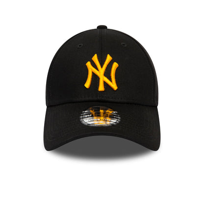 New Era 39THIRTY New York Yankees Baseball Cap - MLB League Essential - Black-Yellow