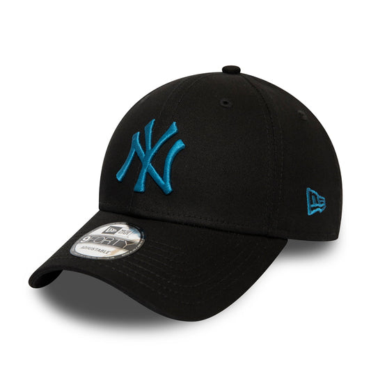 New Era 9FORTY New York Yankees Baseball Cap - League Essential II - Black-Teal