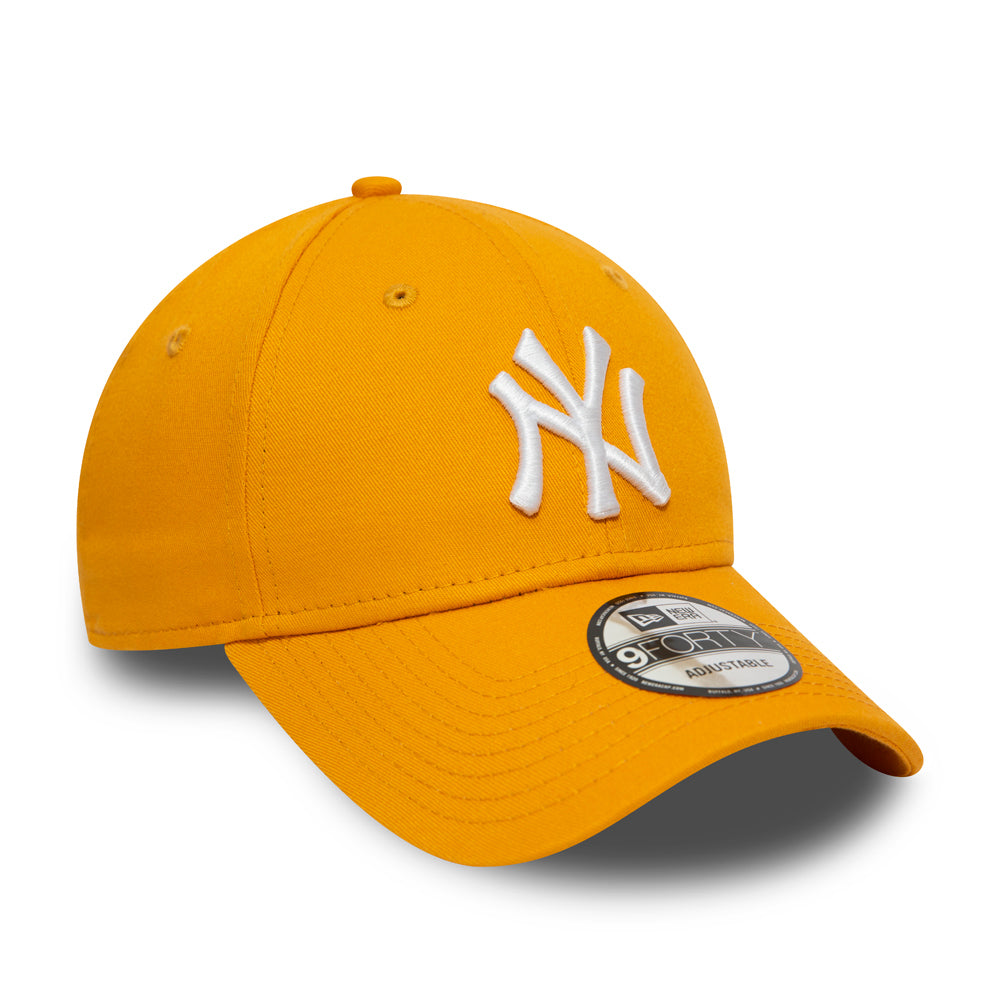 New Era 9FORTY New York Yankees Baseball Cap - MLB League Essential - Yellow-White