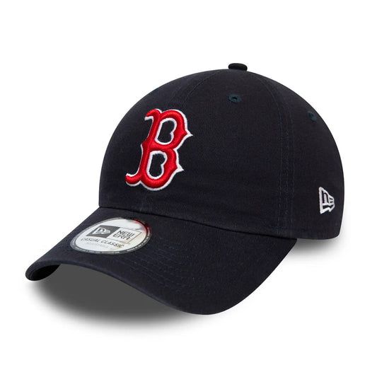 New Era 9TWENTY Boston Red Sox Baseball Cap - MLB Washed Casual Classic - Navy Blue