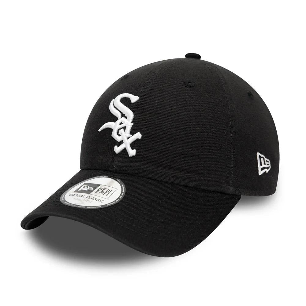 New Era 9TWENTY Chicago White Sox Baseball Cap - MLB Washed Casual Classic - Black