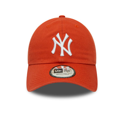 New Era 9TWENTY New York Yankees Baseball Cap - MLB Washed Casual Classic - Orange