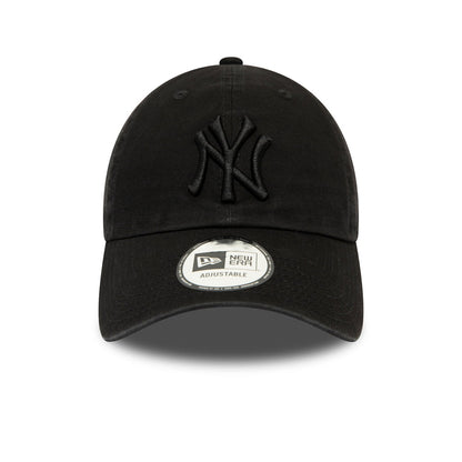 New Era 9TWENTY New York Yankees Baseball Cap - MLB Washed Casual Classic - Black