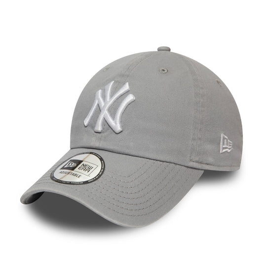 New Era 9TWENTY New York Yankees Baseball Cap - MLB Washed Casual Classic - Grey