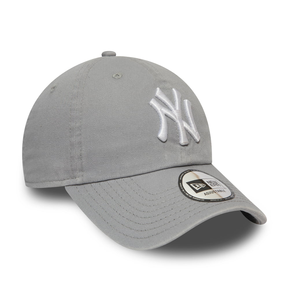 New Era 9TWENTY New York Yankees Baseball Cap - MLB Washed Casual Classic - Grey