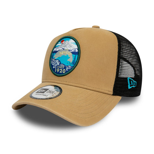 New Era Outdoors A-Frame Trucker Cap - Stone
