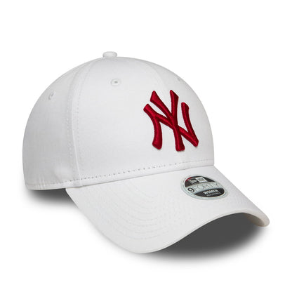 New Era Womens 9FORTY New York Yankees Baseball Cap - MLB League Essential - White-Red
