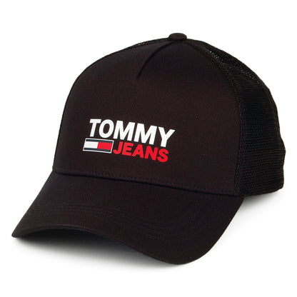 Tommy Hilfiger Hats TJM Logo Trucker Cap - Black