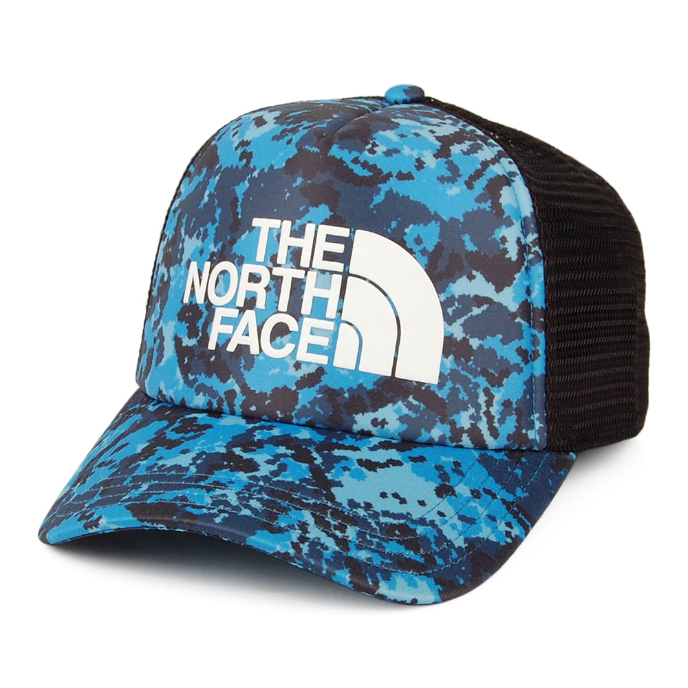 The North Face Hats TNF Logo Deep Fit Trucker Cap - Blue-Camo