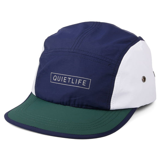 The Quiet Life Hats Colorblock 5 Panel Cap - Navy-Green