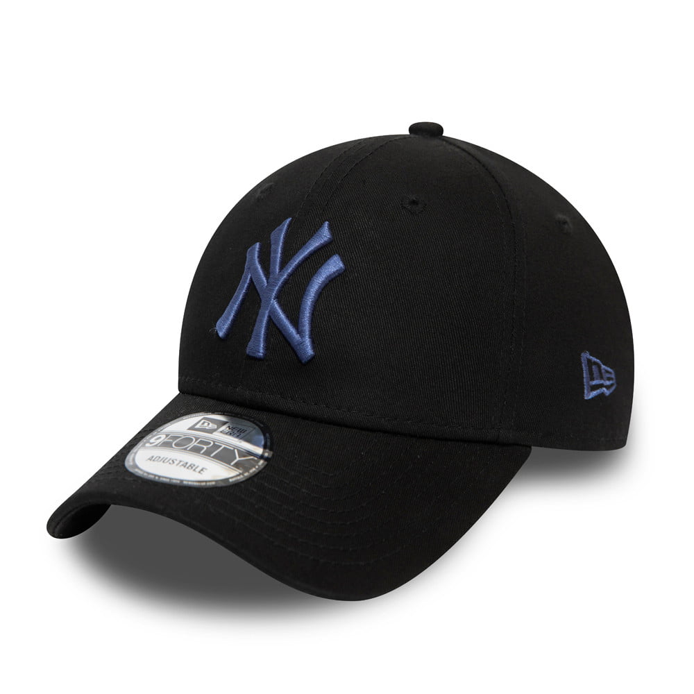 New Era 9FORTY New York Yankees Baseball Cap - MLB Colour Essential - Black-Blue