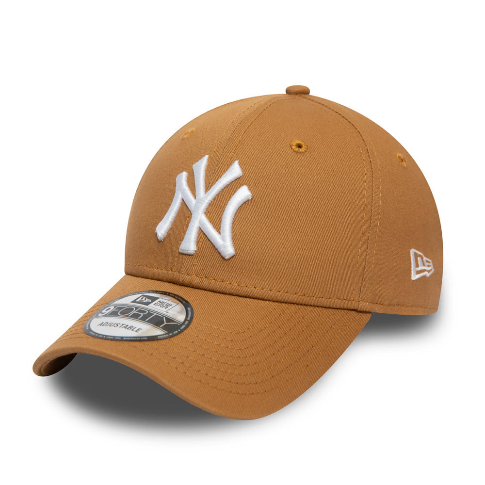 New Era 9FORTY New York Yankees Baseball Cap - MLB Colour Essential - Wheat