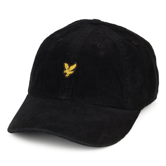 Lyle & Scott Hats Corduroy Baseball Cap - Black