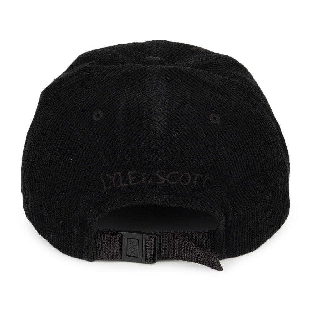 Lyle & Scott Hats Corduroy Baseball Cap - Black