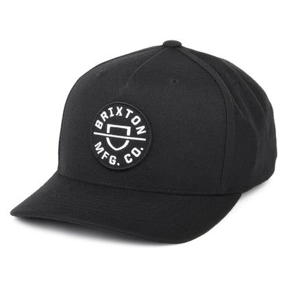 Brixton Hats Crest MP Snapback Cap - Black