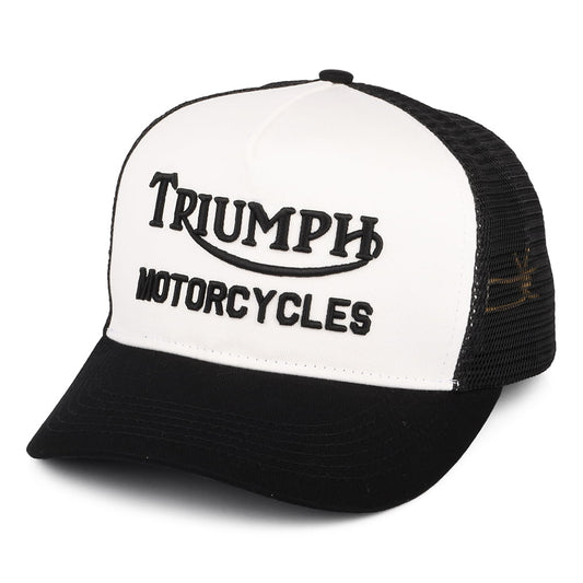 Triumph Motorcycles Oil Trucker Cap - Black-Bone