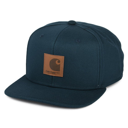 Carhartt WIP Hats Logo Snapback Cap - Midnight Green